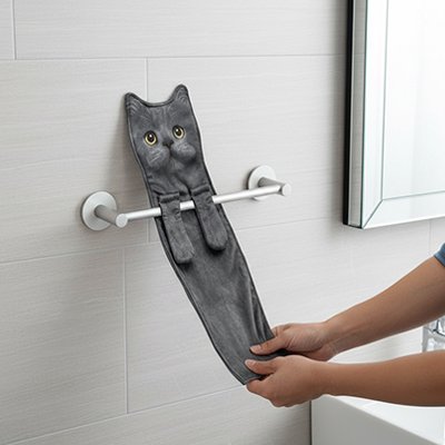 Essuie mains qui apporte une touche décorative originale