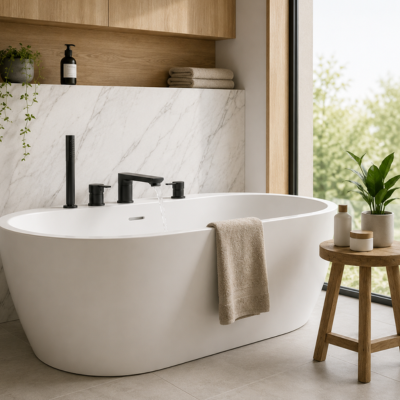 mitigeur-baignoire-sur-baignoire-blanche-auto-portant