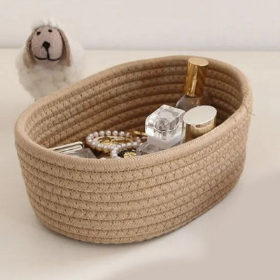 Panier de rangement forme ovale design ergonomique