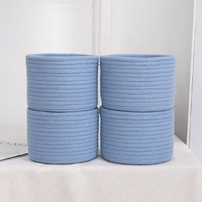 Panier de rangement offert en bleu et blanc deux tailles