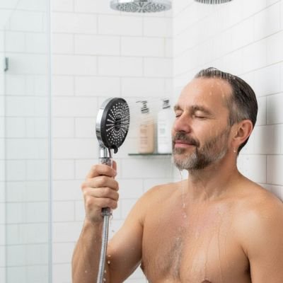 Pommeau de douche filtrant avec une touche moderne et sophistiquée