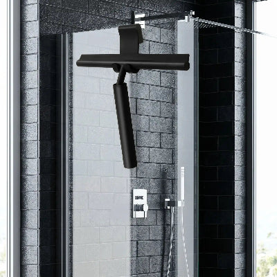 Raclette pour douche avec base autoportante permettant de poser l'outil