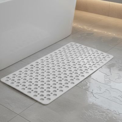 Tapis de bain antidérapant blanc
