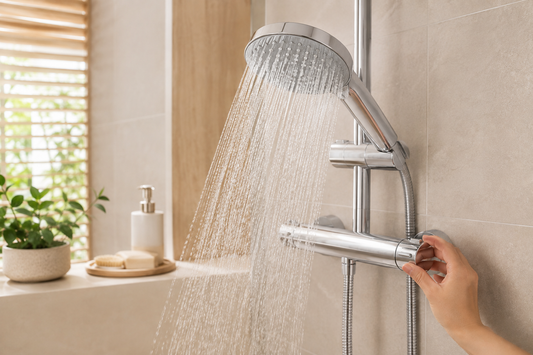 Réglage du débit d’une douche pour économiser l’eau