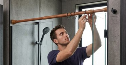 Barre de douche extensible facile à installer sans outils ni perçage