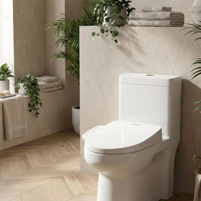 Abattant WC électronique avec fonction bidet séchage et température réglable