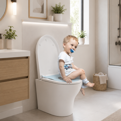 Abattant WC familial facile d'entretien et apprentissage à la propreté