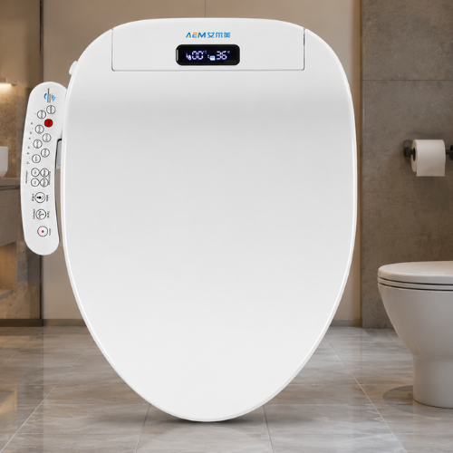 Abattant WC intelligent avec siège chauffant et commandes intégrées