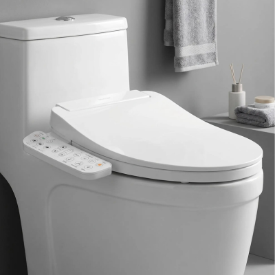 Abattant WC universel avec bidet intégré fonction chauffante