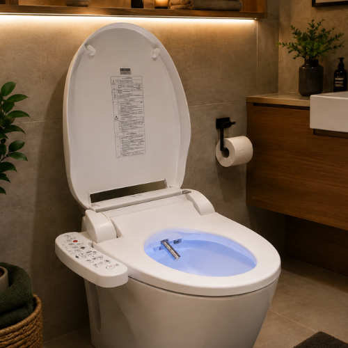 Bidet WC électrique intelligent avec éclairage LED nocturne