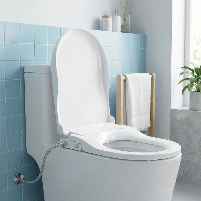 Bidet siège de toilette a deux buses facile d'entretien