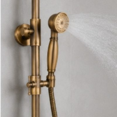Colonne de douche finition style antique avec douchette a main