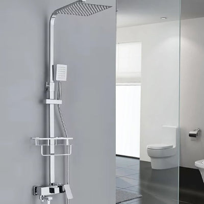 Colonne de douche simple et pratique avec support de rangement