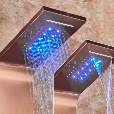 Colonne de douche a effet spa et led