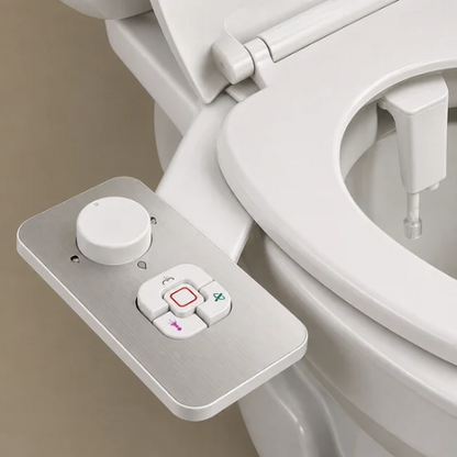 Commande latérale du bidet WC avec réglage du jet d’eau