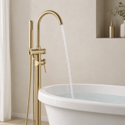 Mitigeur de baignoire sur pied | Élégance Pivotant