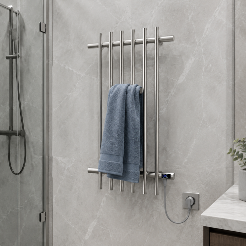 Sèche-serviette électrique mural | Écran tactile 30 à 70 °C
