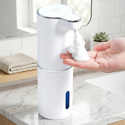 Distributeur de savon peut être posé ou fixé au mur