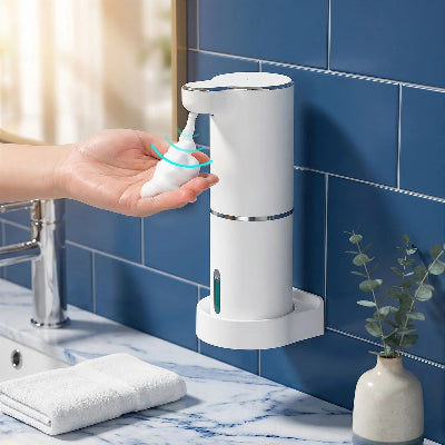 Distributeur de savon s'intègre harmonieusement dans tous les styles