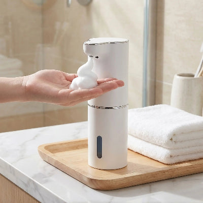 Distributeur de savon transformant le savon liquide en mousse onctueuse