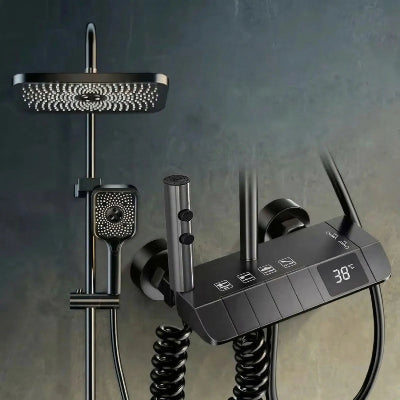 Ensemble de douche noir digital