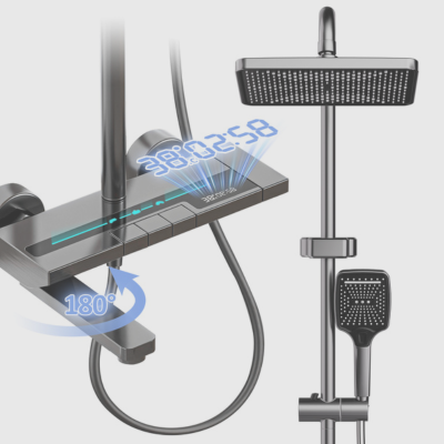 Ensemble de robinets de salle de bain a clavier