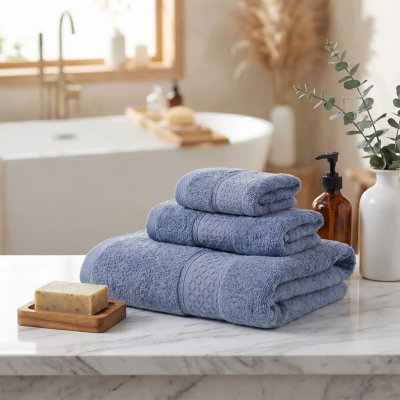 Ensemble de serviettes haut de gamme en coton turc