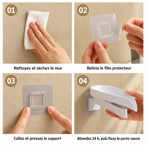 Guide-d'installation-du-porte-savon-mural