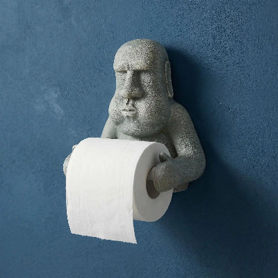 Porte papier hygienique statues moai