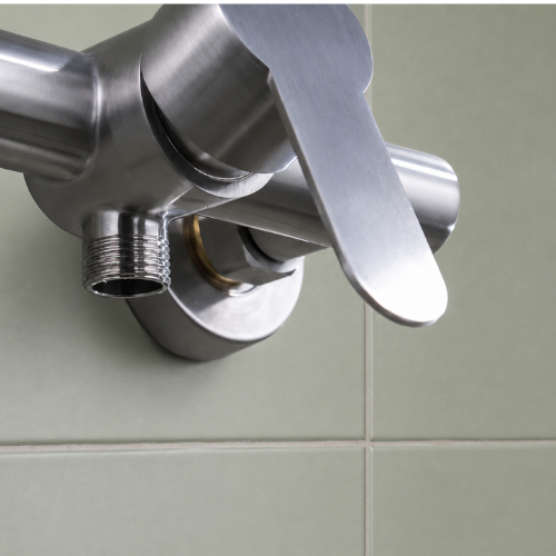 Raccord du mitigeur de douche en acier inoxydable sur mur