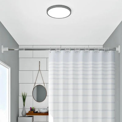 Rideau de douche blanc imperméable et neutre