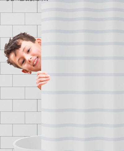 Rideau de douche blanc rayer imperméable