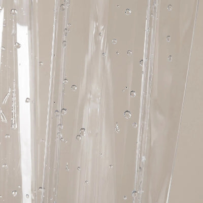 Rideau de douche transparent et imperméable facile d'entretien
