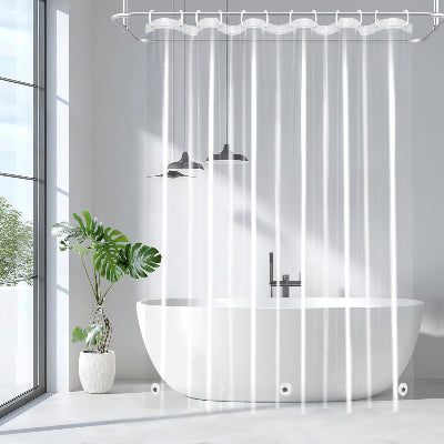 Rideau de douche transparent qui protège des éclaboussure et moisissure