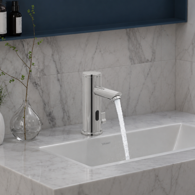 Robinet de lavabo sans contact facile a entretenir