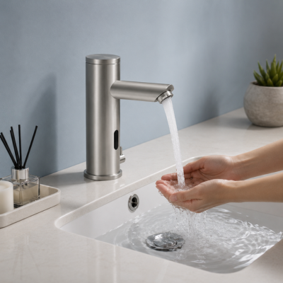 Robinet de lavabo sans contact pour moins de microbe