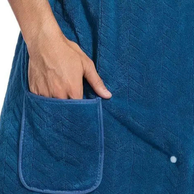 Serviette homme tour de taille absorbante avec poche pratique