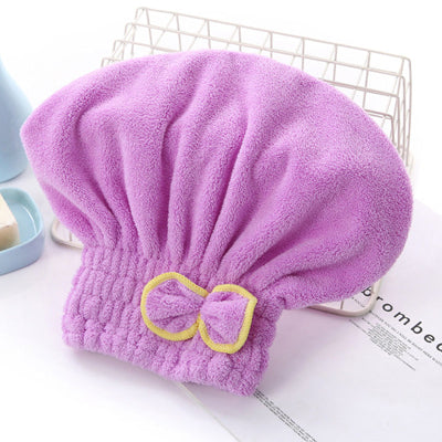 Serviette microfibre cheveux avec élastique intégré épousant parfaitement le crane