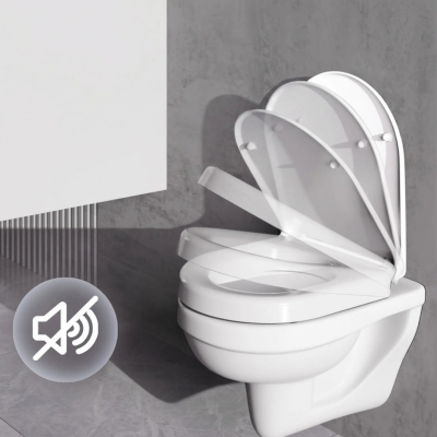 Siège de toilette surélevé confortable avec installation facile 