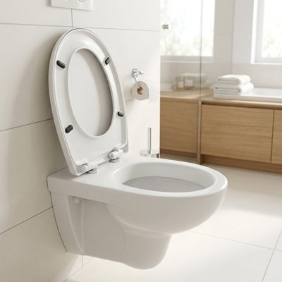 Abattant wc avec descente ralentie intégré évitant les claquements 