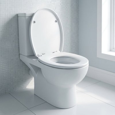 Abattant wc forme ovale adaptée à des cuvettes standards 