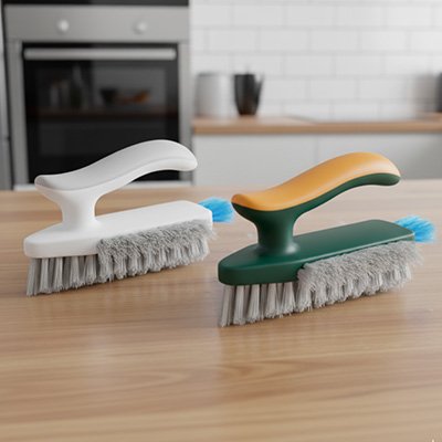Accessoire de nettoyage compact pour cuisine, douche et surfaces carrelées