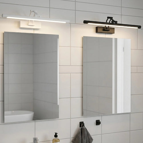 Applique murale de salle de bain en finitions blanche et noire