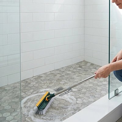 ​Balai brosse multi-surfaces idéal pour nettoyer le carrelage
