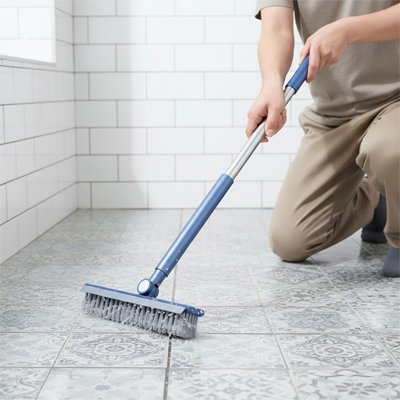 Brosse de nettoyage avec tête pivotante à 180 degrés 