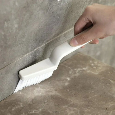  Brosse de nettoyage blanche avec poignée courbée confortable 