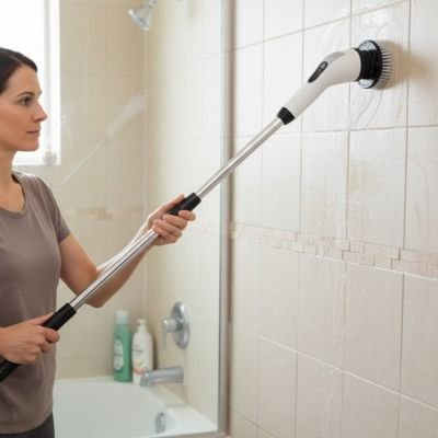  Brosse de nettoyage multifonction avec long manche ergonomique pratique