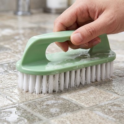 Brosse de nettoyage rigide pour douche, carrelage et recoins difficiles