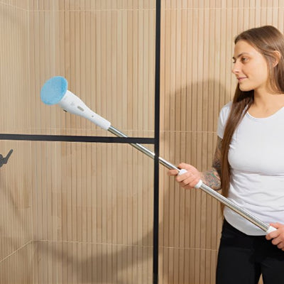  Brosse de nettoyage sans fil avec tête rotative motorisée 