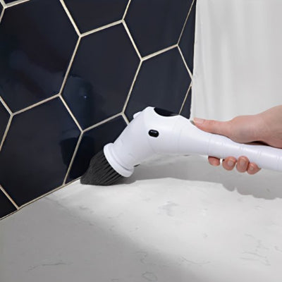  Brosse électrique ergonomique pour nettoyage de salle de bain